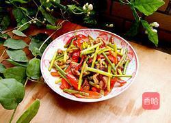 蒜苔炒肉的做法图解8
