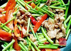 蒜苔炒肉的做法图解6