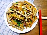 青瓜炒香干