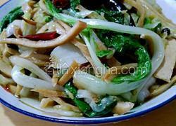 小青菜炒豆腐干