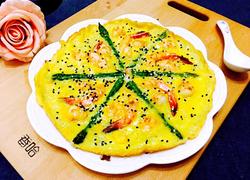 芦笋虾仁早餐蛋饼