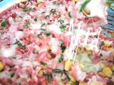玉米香肠蟹排芝士