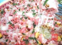 玉米香肠蟹排芝士的做法图解8