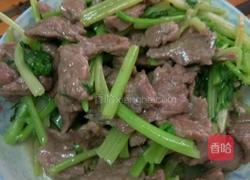 芹菜炒牛肉的做法图解6