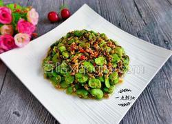 肉末酸菜炒蚕豆