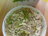 香芹肉末豆腐