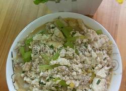香芹肉末豆腐
