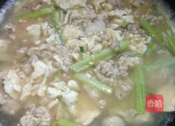 香芹肉末豆腐的做法图解8