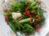 辣椒炒腊鸭心