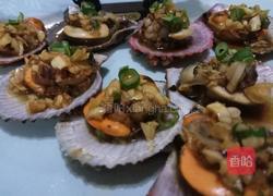 老屋私房菜 油泼蒜香扇贝的做法图解3
