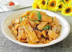 蒜苗炒粘山药豆腐