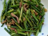 蒜台炒肉