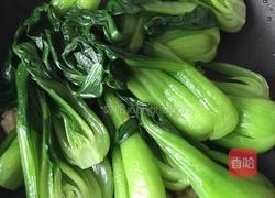 酱烧香菇油菜的做法图解3
