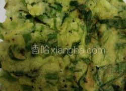 菠菜鸡蛋饼