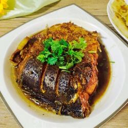 垮炖胖头鱼的做法[图]