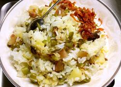 腊肉土豆豇豆饭