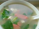 青菜豆腐菌汤