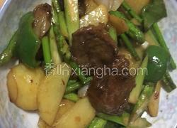 牛蹄筋热炒什锦蔬菜