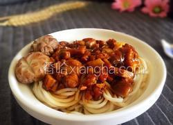 花菇牛肉拌面