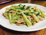 牛肉炒通菜梗