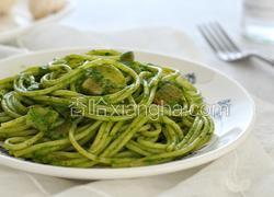 奶油蘑菇菠菜意面