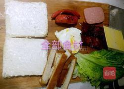丰盛的三明治(≧▽≦)的做法图解1