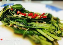 虾酱蚝油炒空心菜 虾酱炒通菜