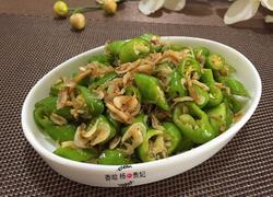 蚝油杭椒拌虾皮