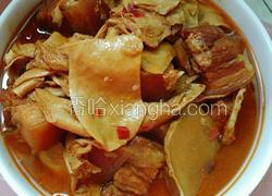 豆筋棍烧红烧肉