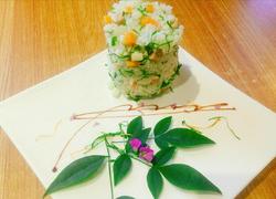 荠菜春笋瘦肉炒饭