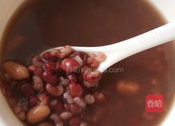 红豆红花生粗米补血粥的做法图解2