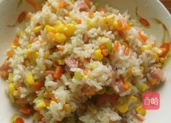 田园玉米火腿炒饭的做法图解7