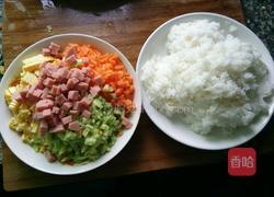 田园玉米火腿炒饭的做法图解4