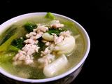 白苋菜拍蒜肉丝汤的做法[图]