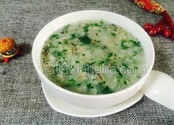 香菇肉末青菜粥