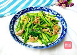 蒜苔炒肉的做法图解7