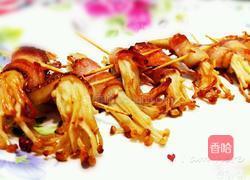 培根金针菇卷的做法图解7