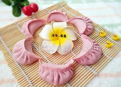 红心火龙果汁大蒸饺