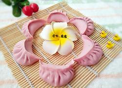 红心火龙果汁大蒸饺