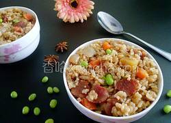 腊肠杂蔬焖饭