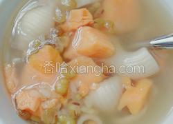 绿豆红薯通心粉糖水