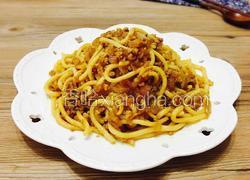 碎猪肉炒乌冬面