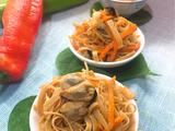 凉拌千层淡菜肉