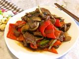 酱炒蘑菇牛肉