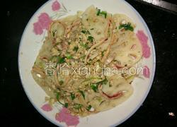 莲藕炒鱿鱼丝鸡蛋