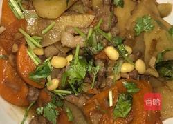 土豆胡萝卜烩猪肉的做法图解6