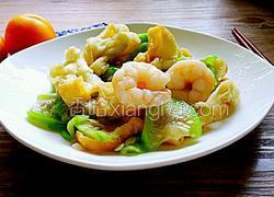 油条虾炒丝瓜