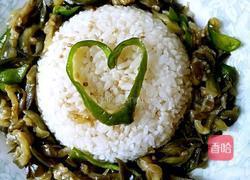 茄丝米饭的做法图解9