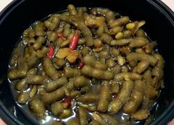 高压锅煮麻辣毛豆