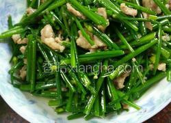 瘦肉炒韭菜花
